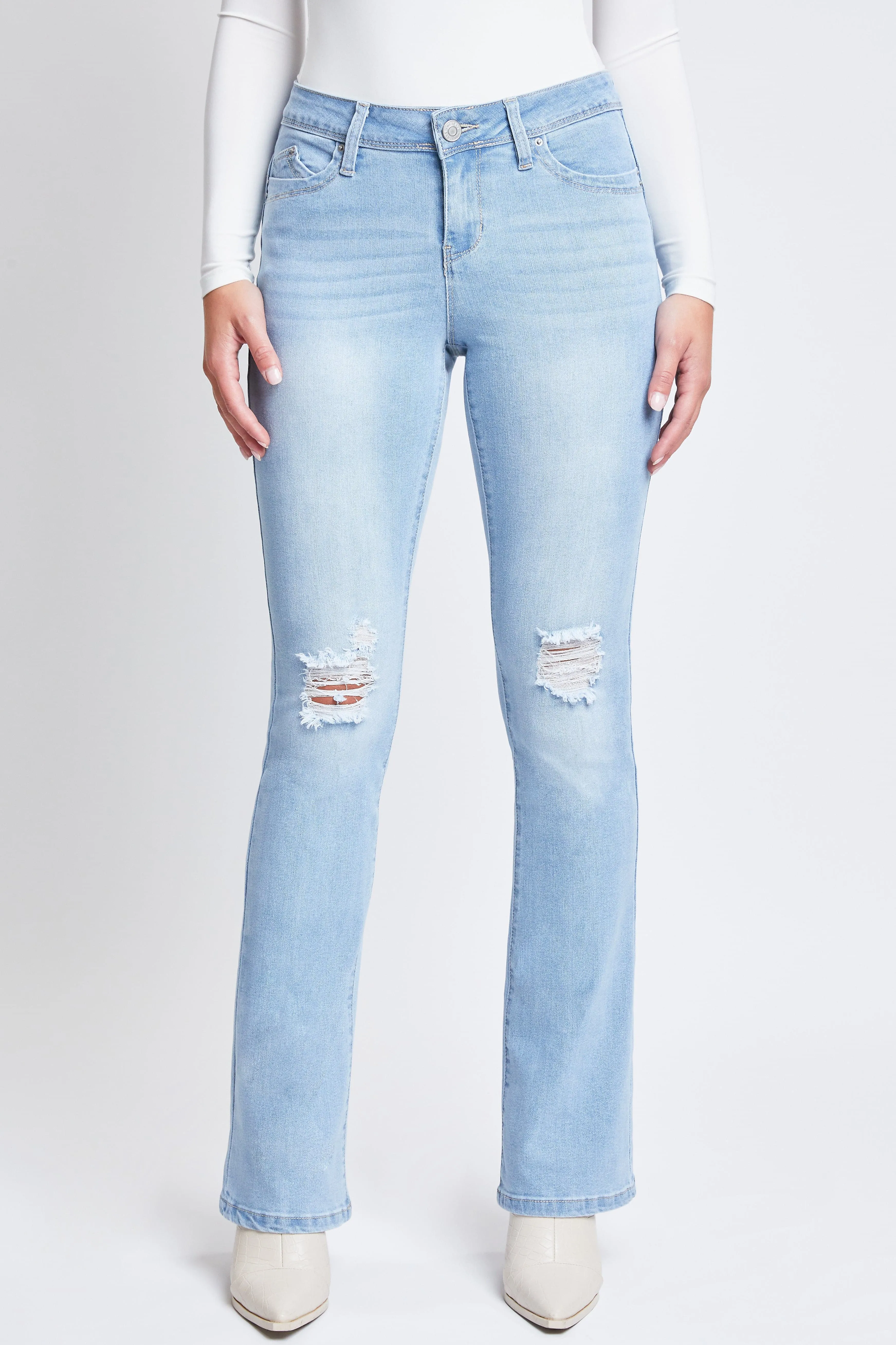 Women's WannaBettaButt Mid-Rise Bootcut Jeans