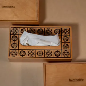 Wood Light Tissue Box