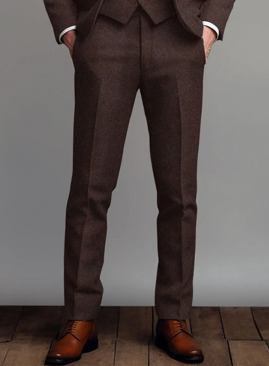 Woodland Brown Heavy Tweed Pants