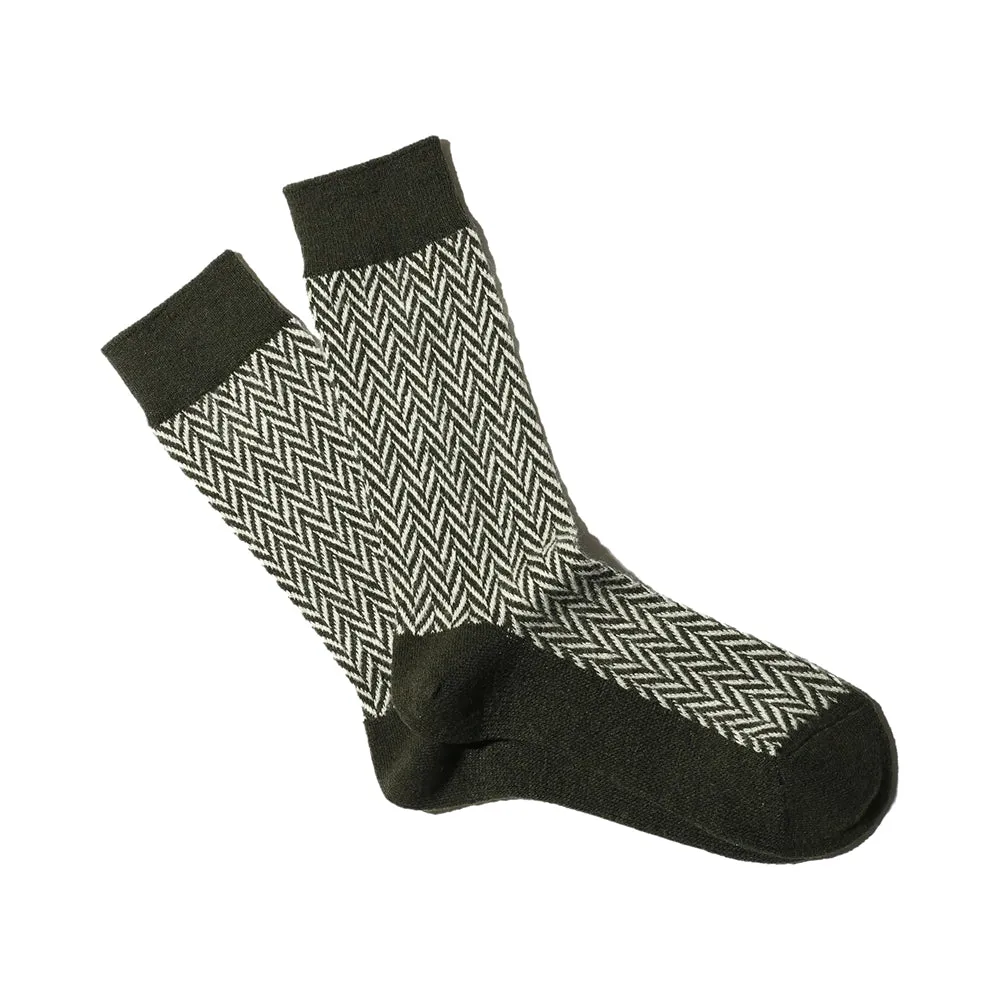 Wool Herringbone Crew