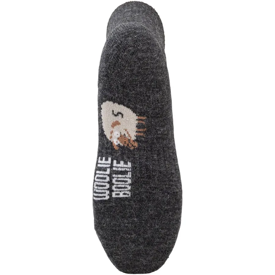 Woolie Boolie D-Logo Bike Socks - Dark Gray