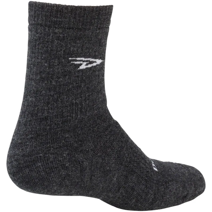 Woolie Boolie D-Logo Bike Socks - Dark Gray