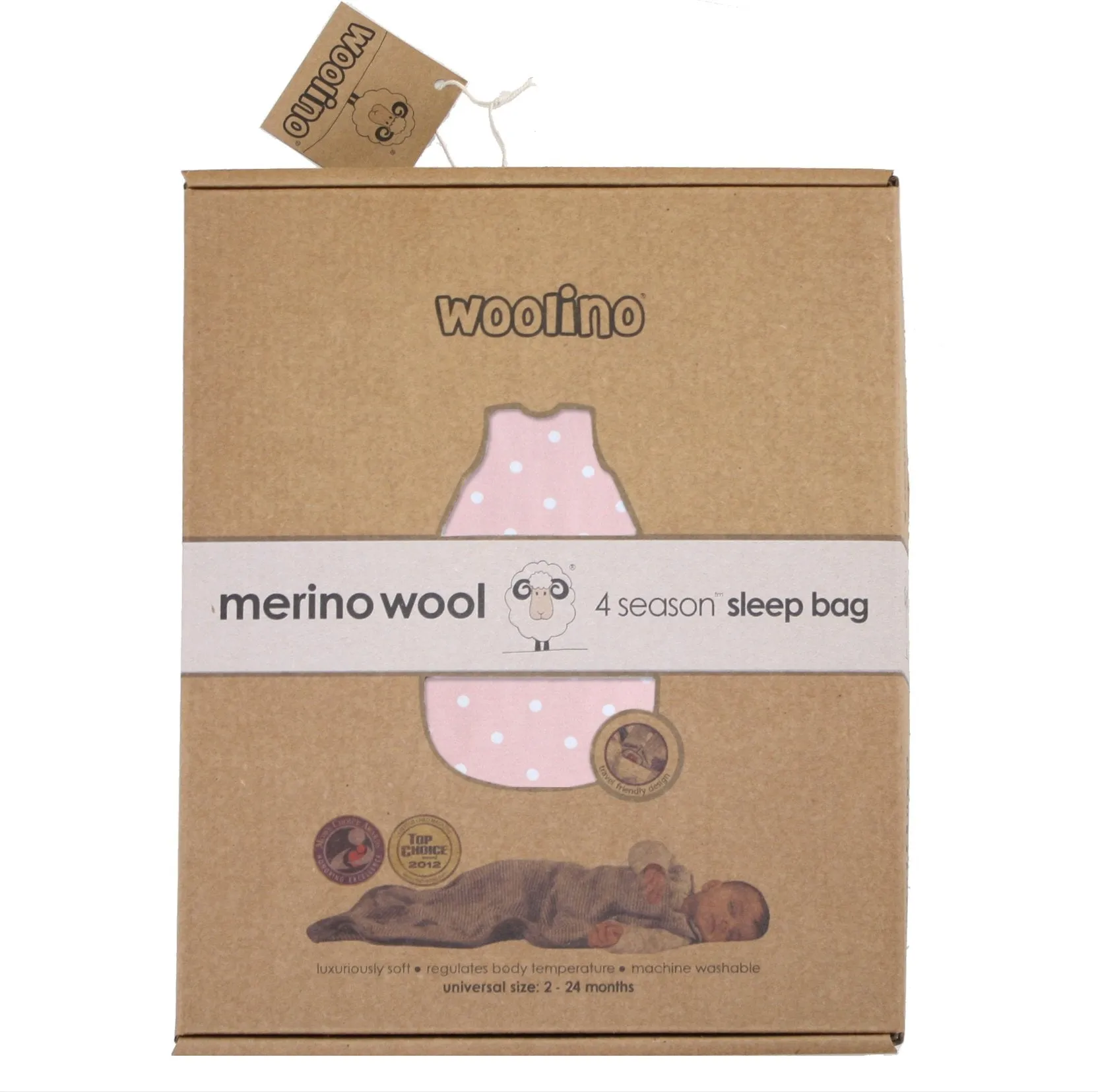 Woolino: 100% Natural 4 Season Ultimate Baby Sleep Bag