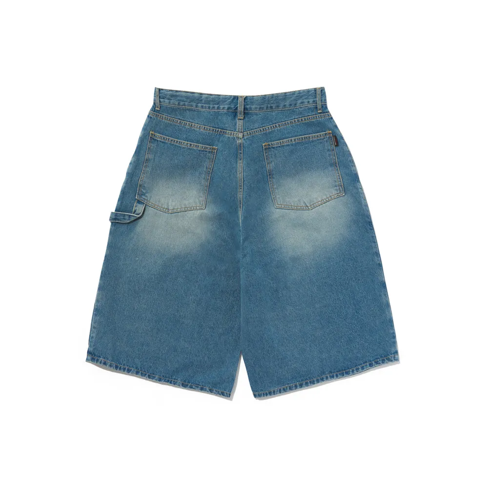 WORK LOOSEFIT DENIM SHORT PANTS BLUE