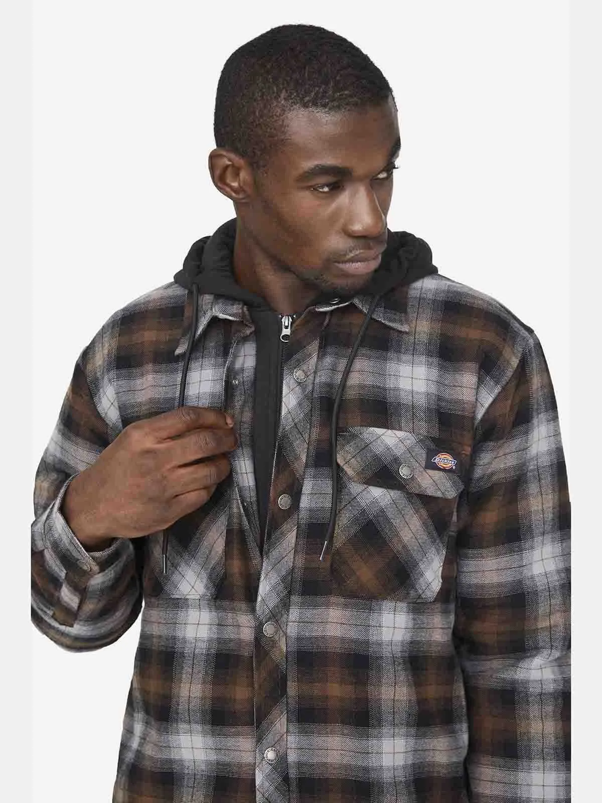 Work&#x20;Shirt&#x20;Flannel&#x20;with&#x20;Hood&#x20;Fleece&#x20;-&#x20;Dickies