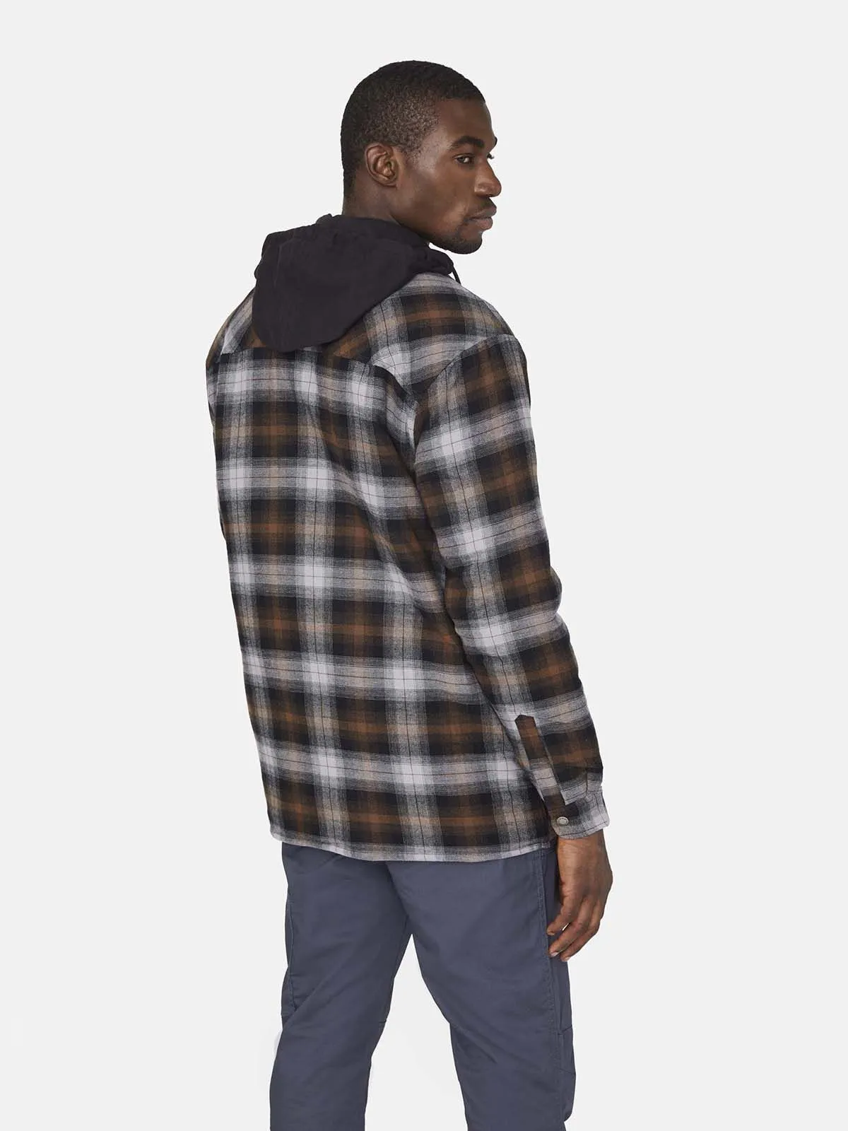 Work&#x20;Shirt&#x20;Flannel&#x20;with&#x20;Hood&#x20;Fleece&#x20;-&#x20;Dickies