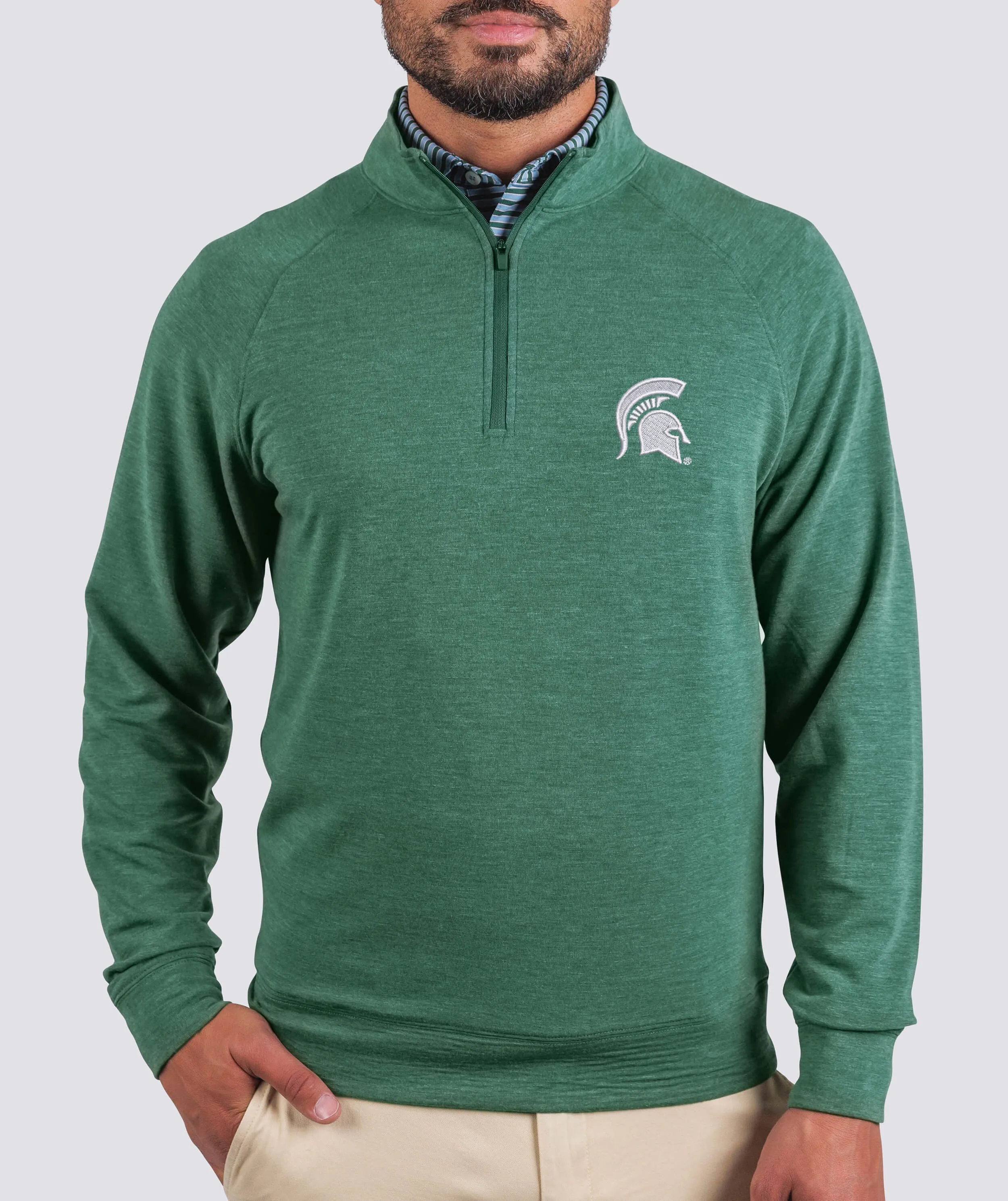 Michigan State University Wynn Performance Quarter-Zip Pullover - Comfortable and Stylish Athletic Wear