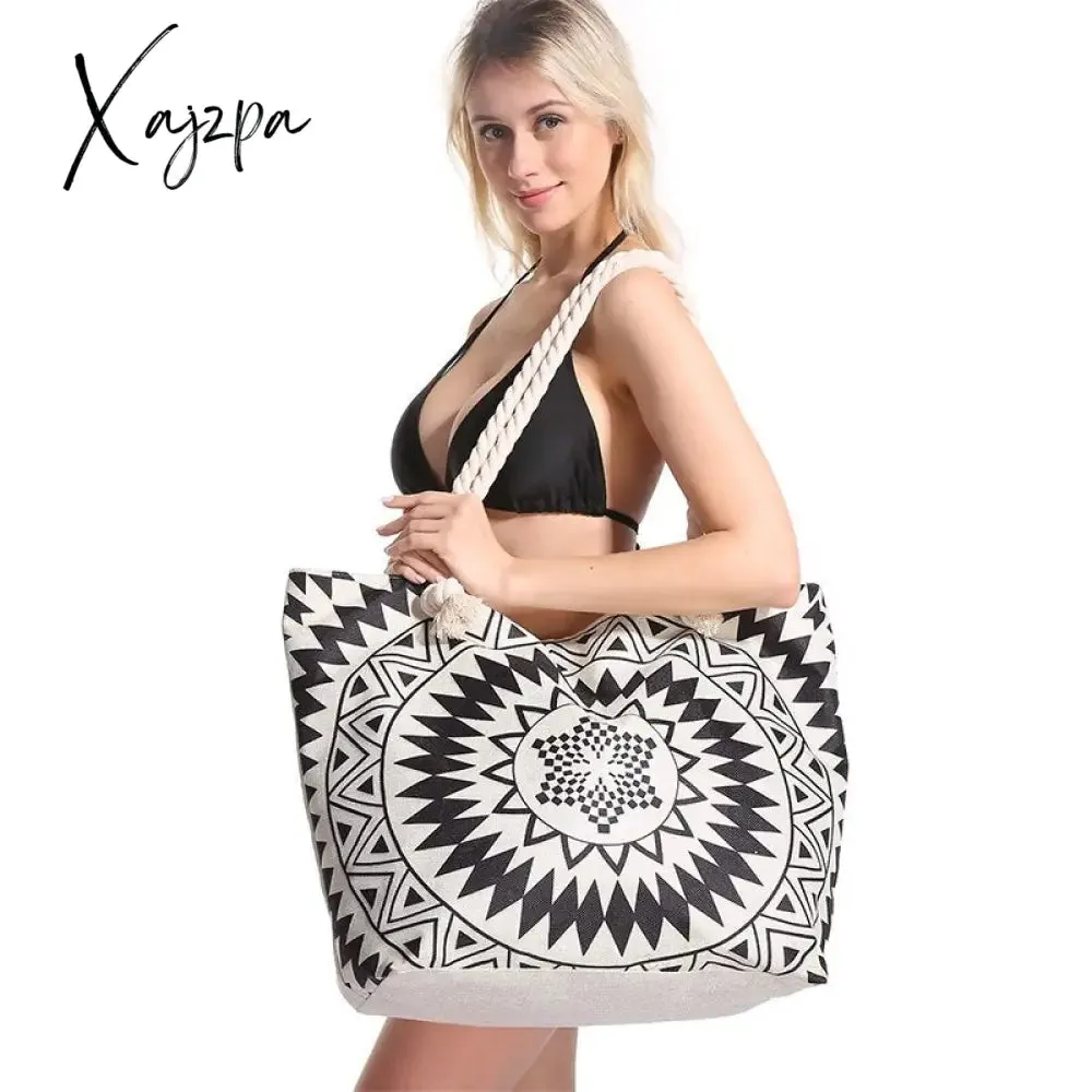Xajzpa - Summer Bag Bohemian Multifunctional Waterproof Beach Bag Swimsuit Storage Wash Bag Portable Women's Summer Bag Bolsas