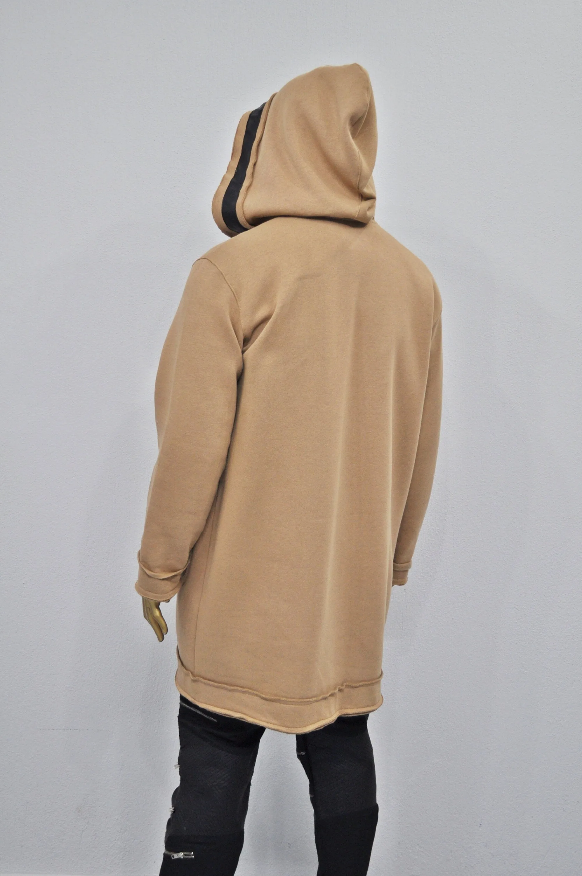 XS-8XL Oversized Hood, Soft Cozy Loose Cardigan,Overlong,Timeless Gothic Fashion,Streetwear Cloak Cape Coat,Leather Trim Kimono- BB0142
