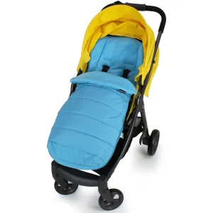 XXL Large Luxury Foot-muff And Liner For Mamas And Papas Armadillo - Ocean (Blue)