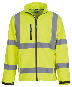 Yellow - Hi-vis softshell jacket (HVK09)