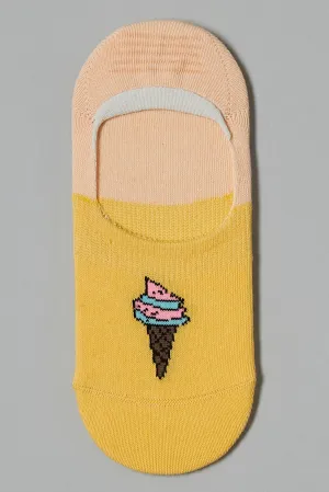 Yellow Invisible Sock