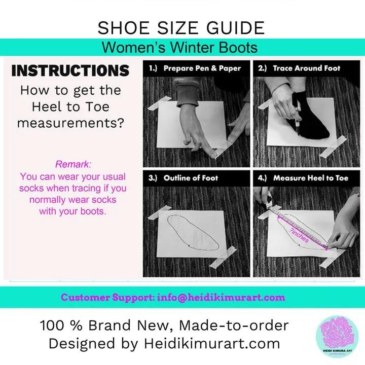 Yellow Rose Floral Women's Boots, Pink Purple Rose Flower Printed Hiking Combat Boots For Ladies