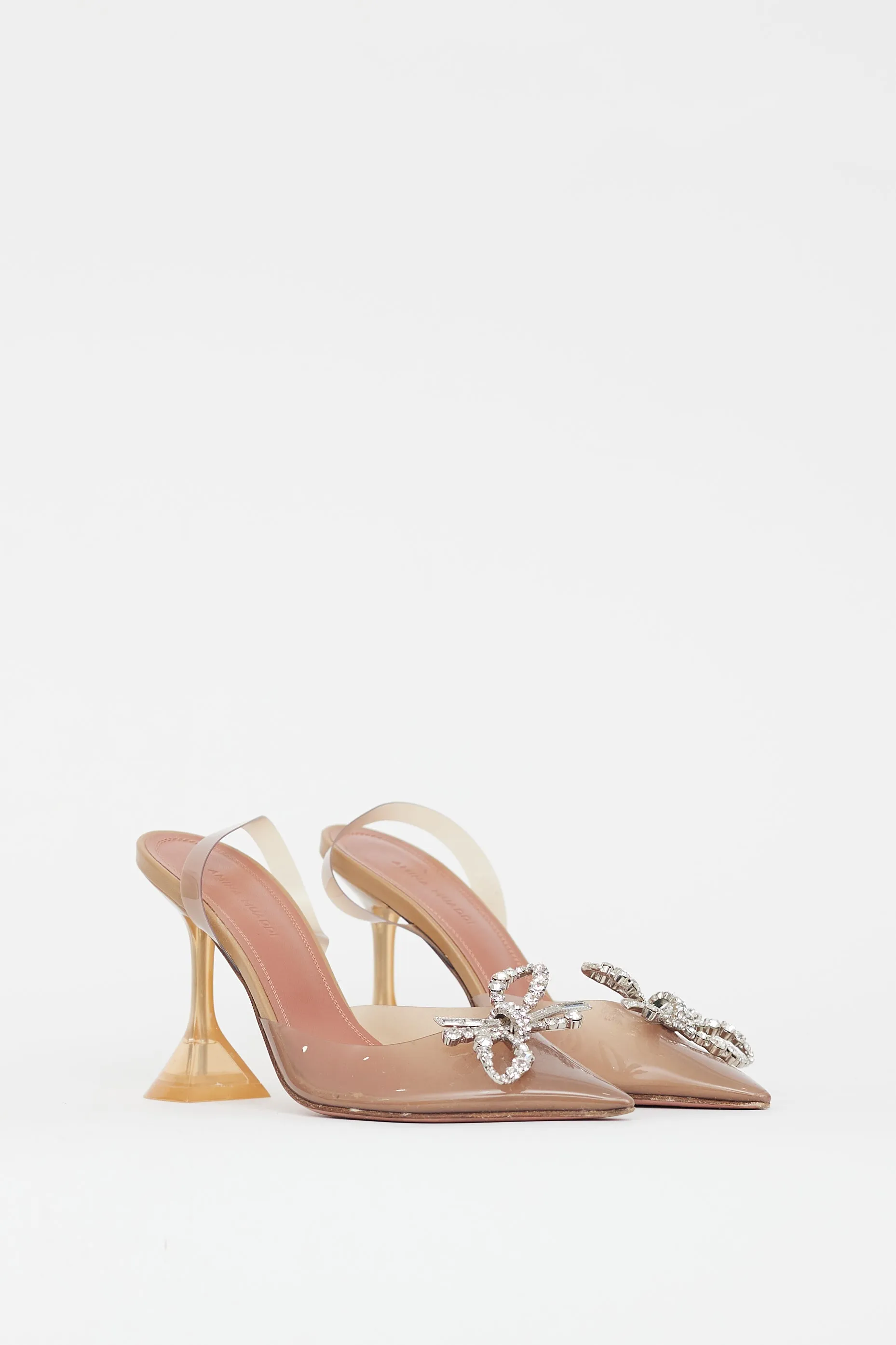 Yellow Rosie Transparent Bow Heel