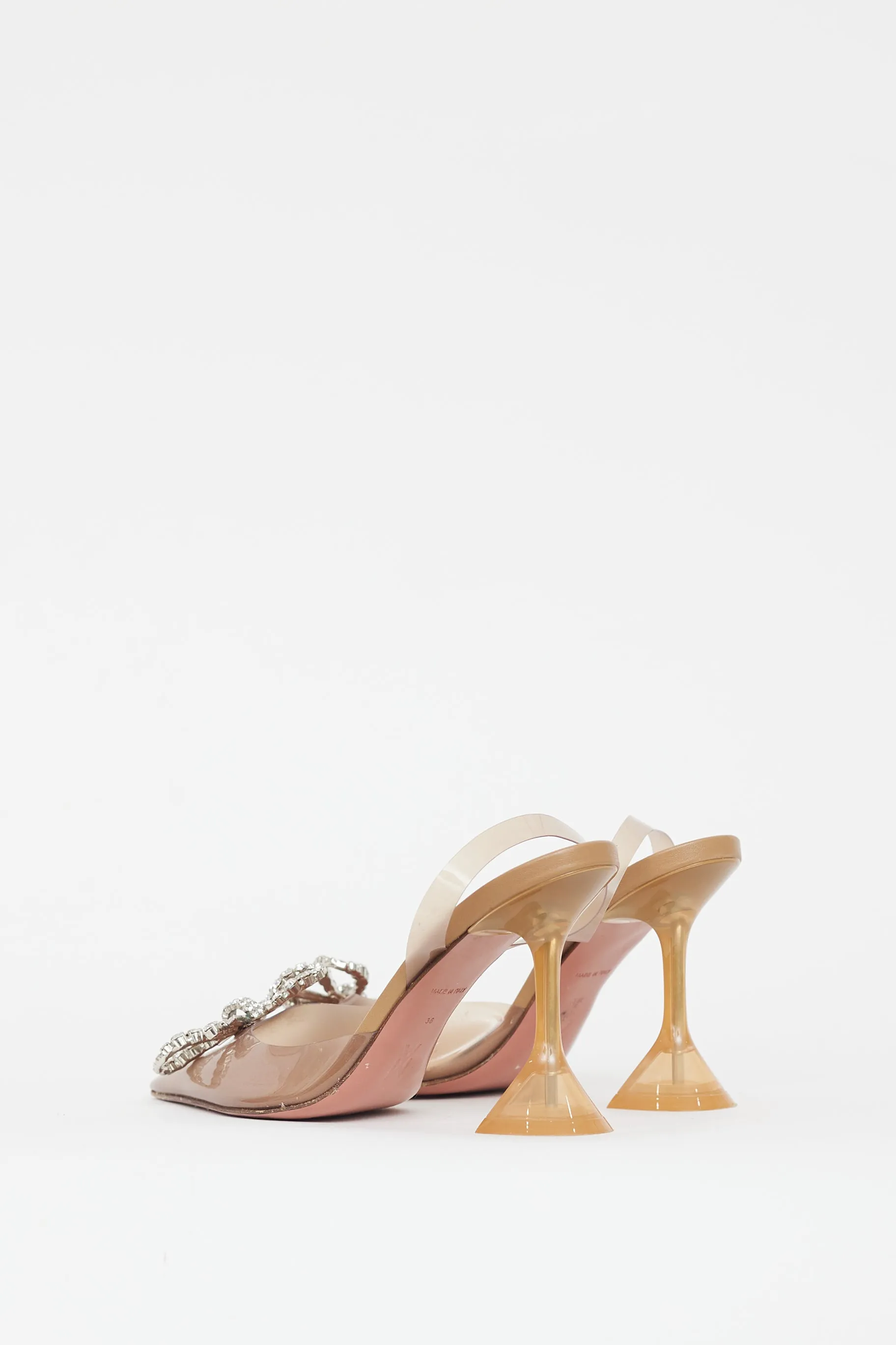 Yellow Rosie Transparent Bow Heel