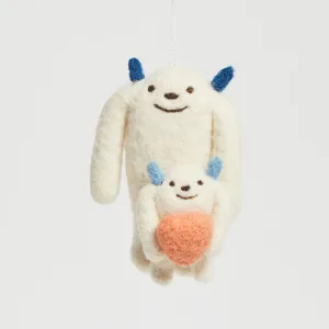 You & Me Love Yeti Ornament