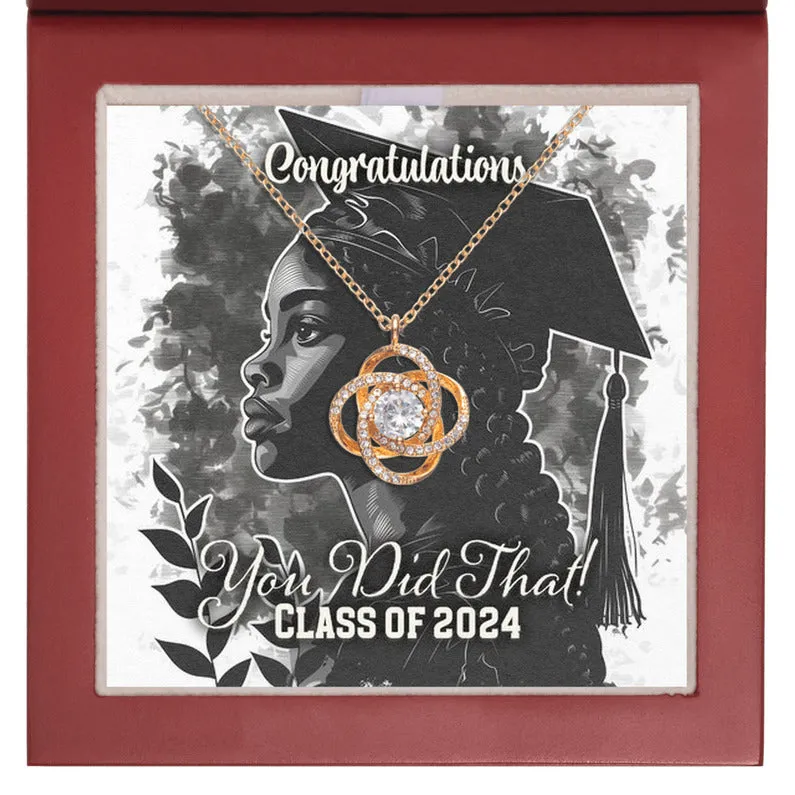 You Did That Tied Bonds Graduation Necklace