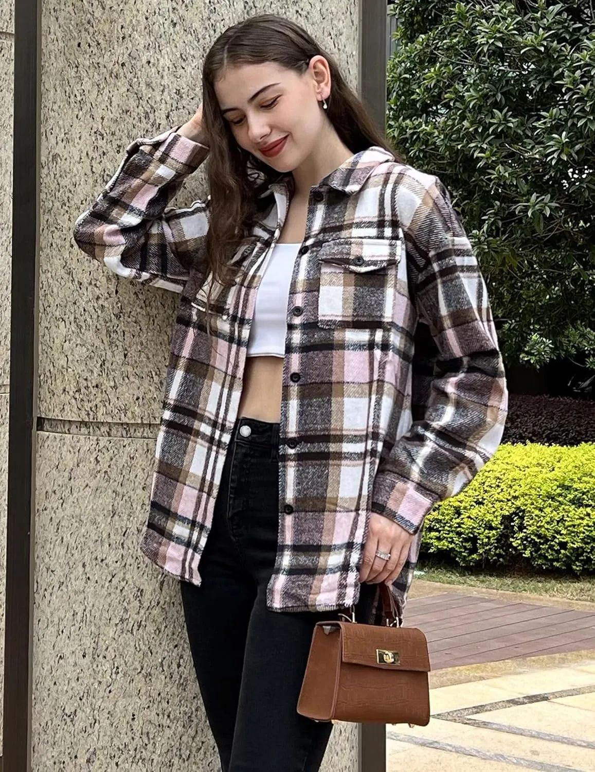 Zeagoo Women's Checked Shirt-Jacket (DE Only)