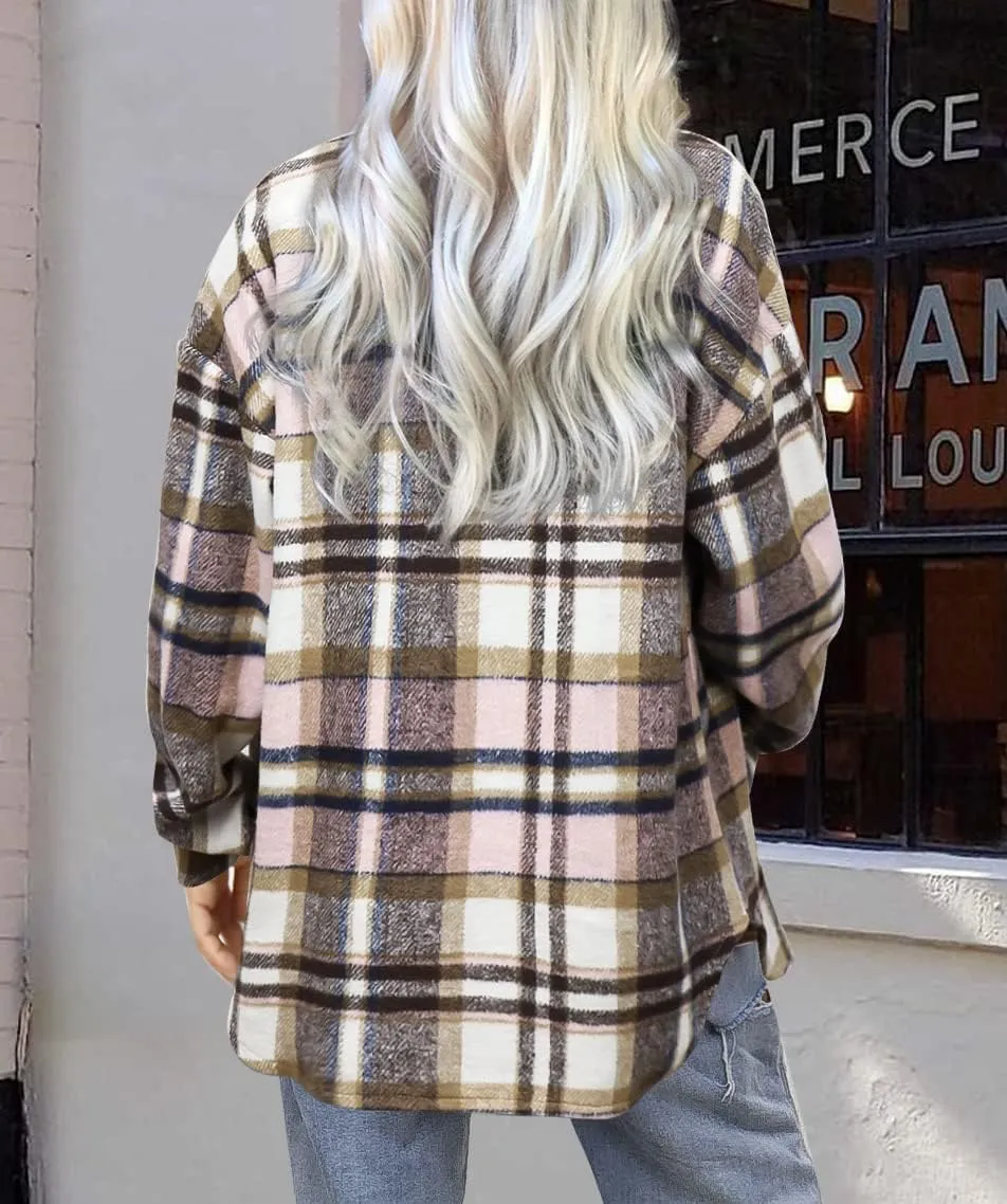 Zeagoo Women's Checked Shirt-Jacket (DE Only)