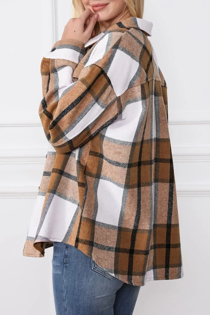 Zeagoo Women's Checked Shirt-Jacket (DE Only)