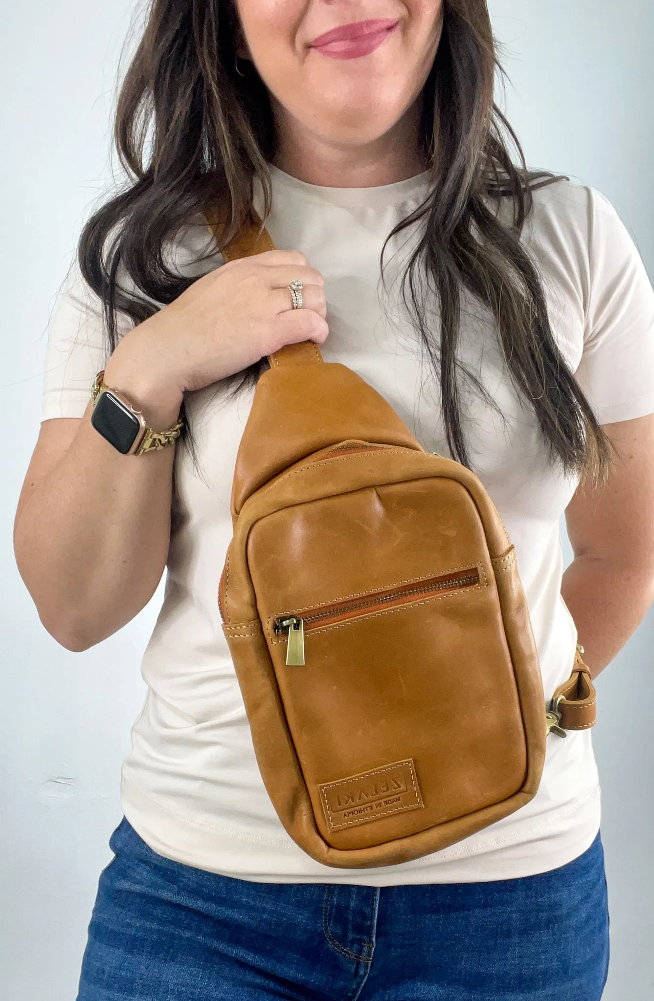 Zelaki Leather Co. Addis Sling Bag