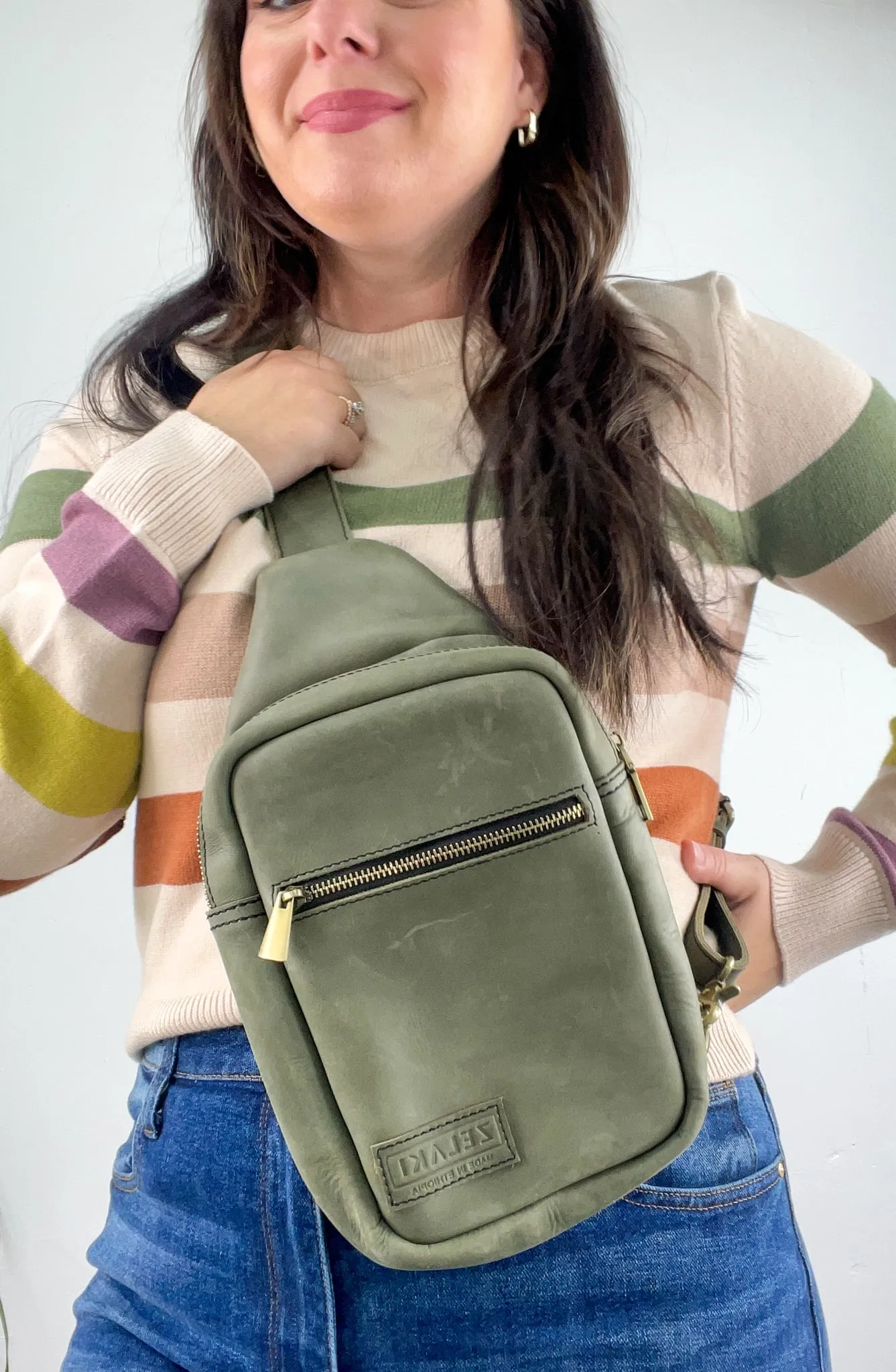 Zelaki Leather Co. Addis Sling Bag