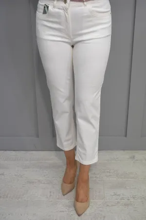 Zerres Cream Ankle Length Soft Jean - 3207 572 02 Gina