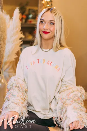 Zeta Tau Alpha Colorful Long Sleeve Tee
