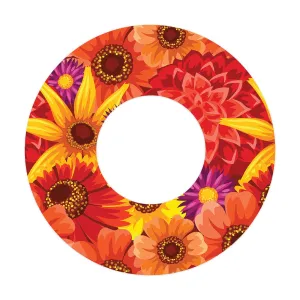 Zinnia Harvest Patch  Tape Designed for the FreeStyle Libre 2