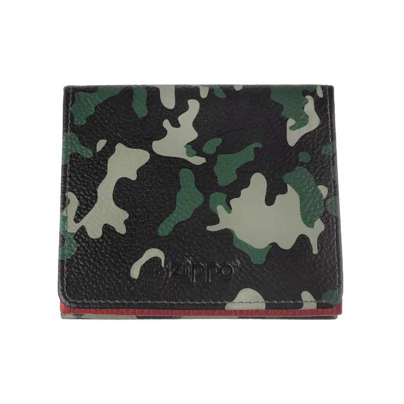 ZIPPO WALLET CAMO GREEN 6CC COINS