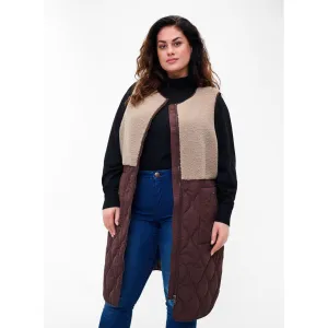 Zizzi Teddy Mix Gilet